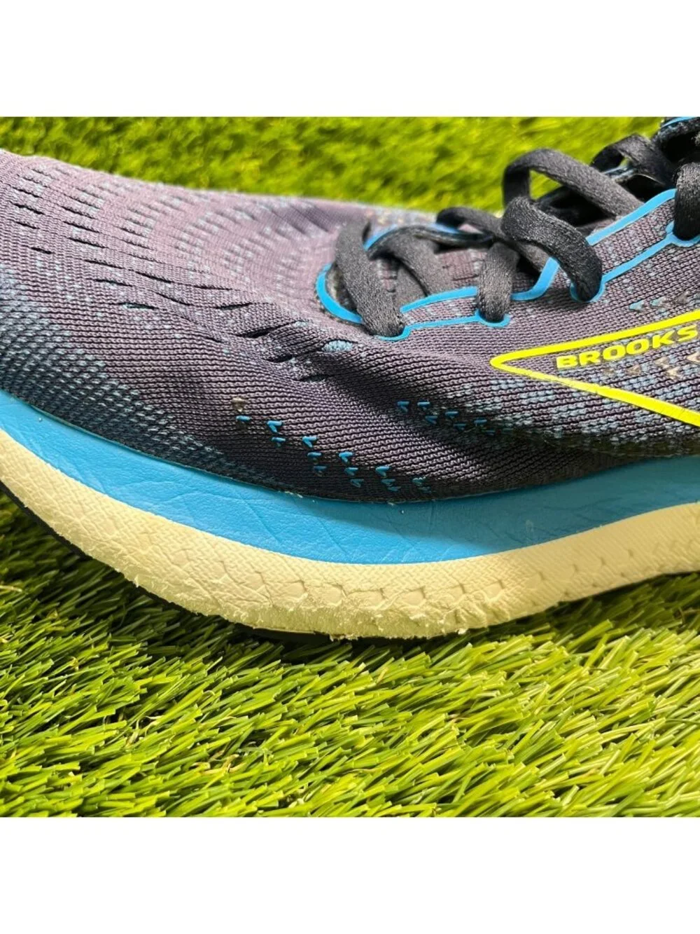 Brooks Glycerin 19 Mens Size 13EE Blue Athletic Running Walking Shoes Sneakers